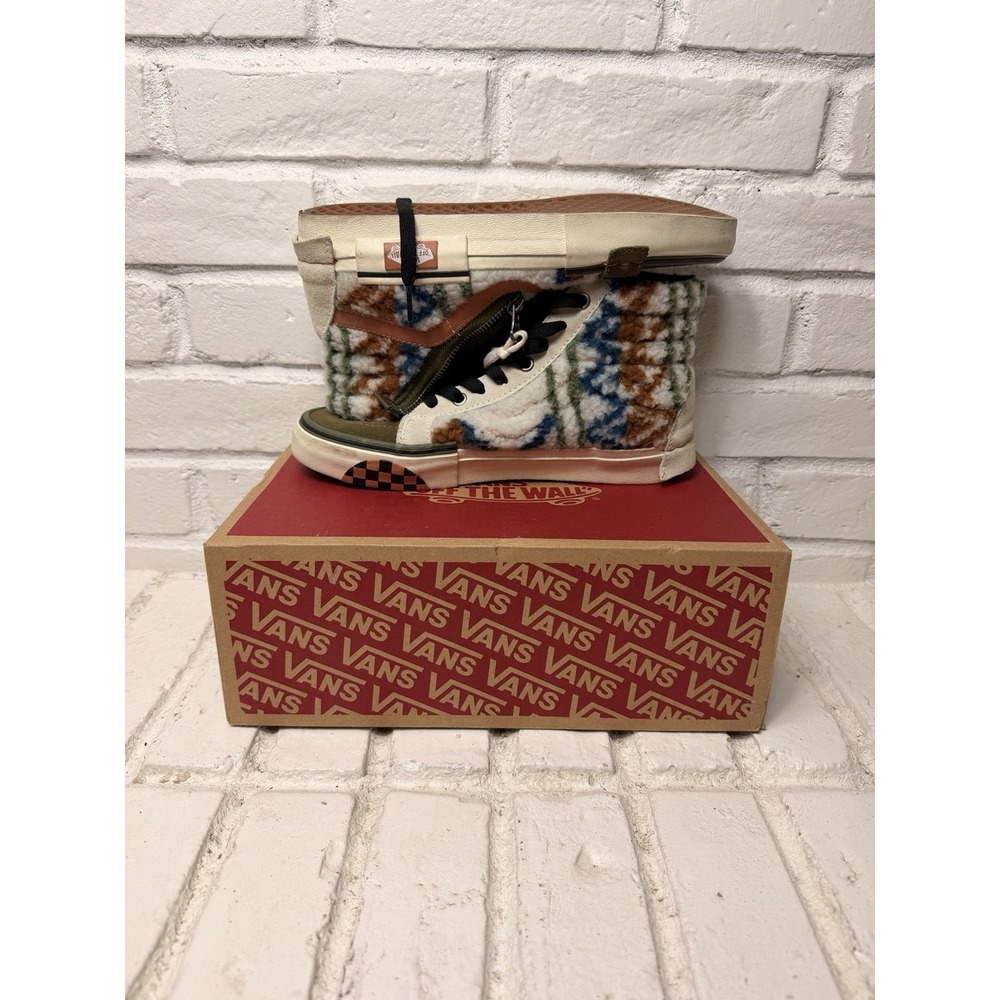 Vans Sk8-Hi Reissue Cap Mens 7 Womens 8.5 Mixed Textile Olive VN0A3WM12UZ